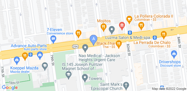 Map to AT JIU-JITSU NYC